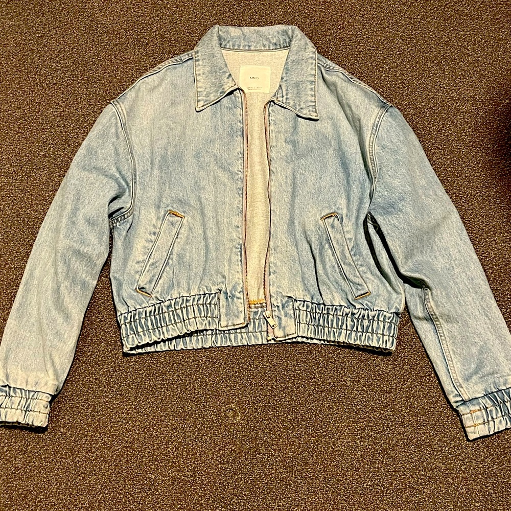 Mango Jean bomber jacket